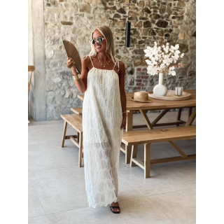 Robe longue Naïra - Beige