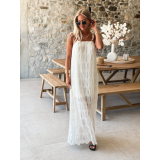 Robe longue Naïra - Beige