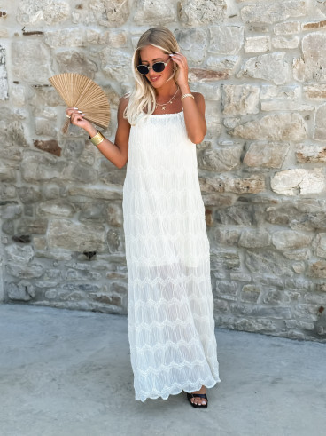 Robe longue Naïra - Beige
