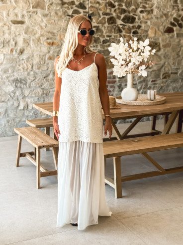 Robe longue Venera - Beige