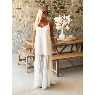 Robe longue Venera - Beige