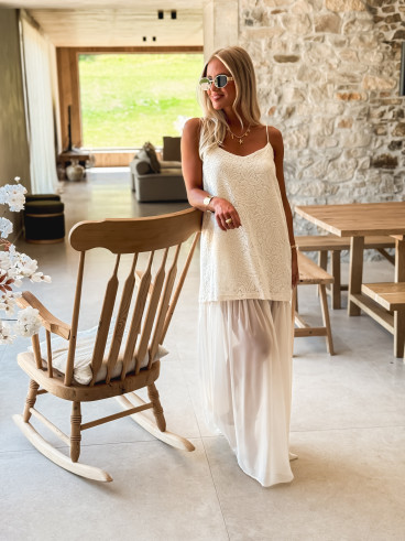 Robe longue Venera - Beige