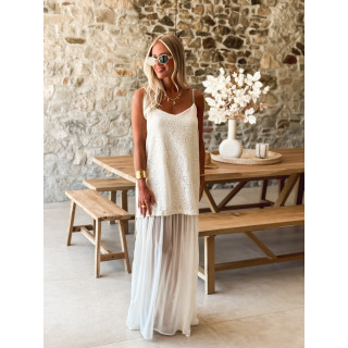 Robe longue Venera - Beige