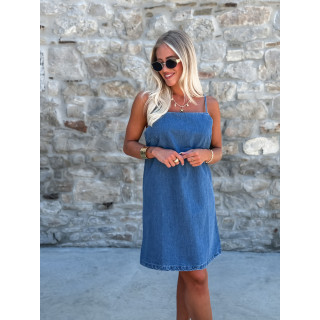 Robe courte en jeans Nergis - Bleu