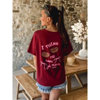 T-shirt Expresso - Bordeaux