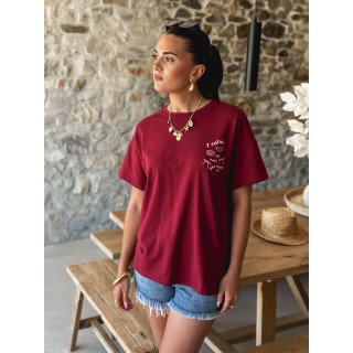 T-shirt Expresso - Bordeaux