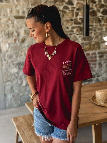T-shirt Expresso - Bordeaux