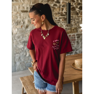 T-shirt Expresso - Bordeaux