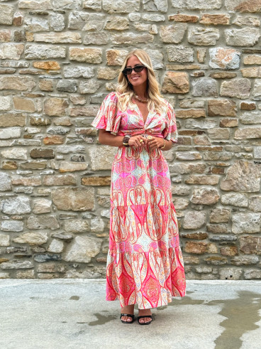 Robe Longue Carlita - Multicolore