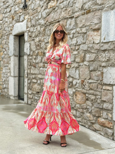 Robe Longue Carlita - Multicolore