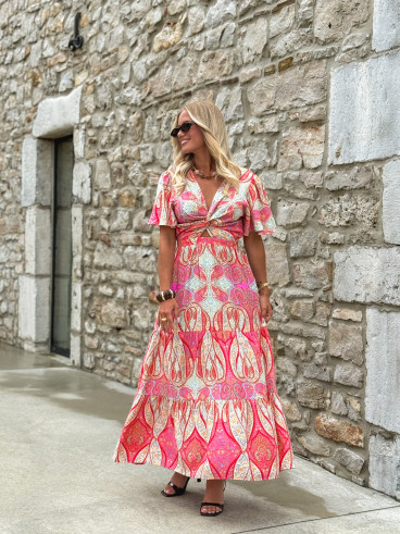 Robe Longue Carlita - Multicolore