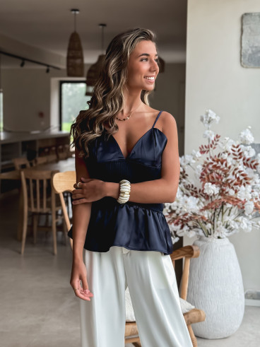 Top Manal - Bleu Marine