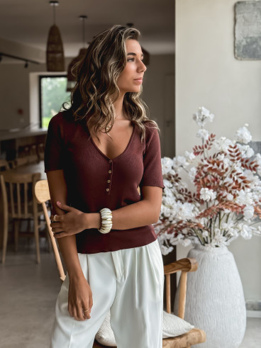 Blouse Eloïa - Chocolat