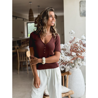 Blouse Eloïa - Chocolat