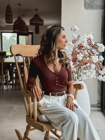Blouse Eloïa - Chocolat
