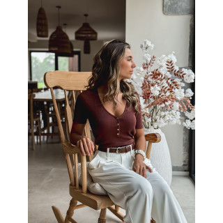 Blouse Eloïa - Chocolat
