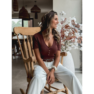 Blouse Eloïa - Chocolat