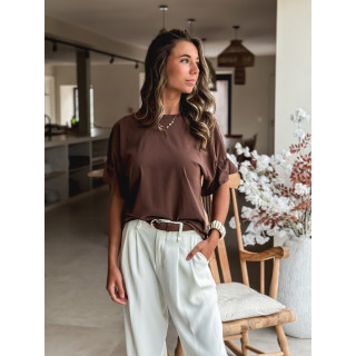 T-shirt Amaëlle - Marron