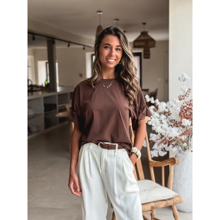 T-shirt Amaëlle - Marron