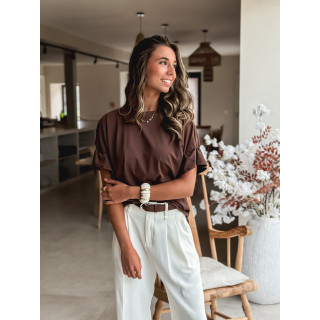 T-shirt Amaëlle - Marron