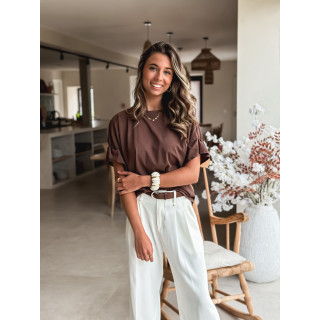 T-shirt Amaëlle - Marron