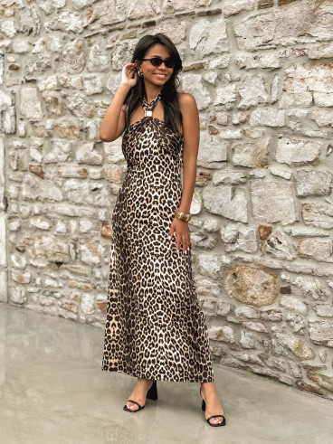Robe longue Samia - Léopard