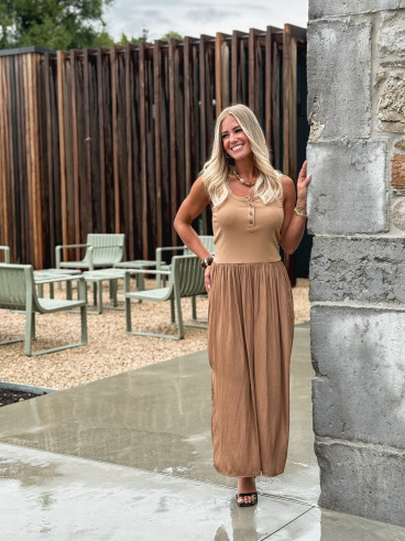 Robe longue Marinna - Camel