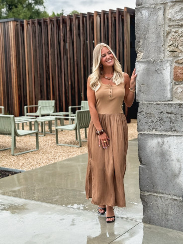 Robe longue Marinna - Camel