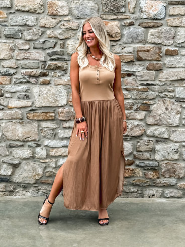 Robe longue Marinna - Camel