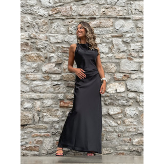Robe longue Leyna - Noir