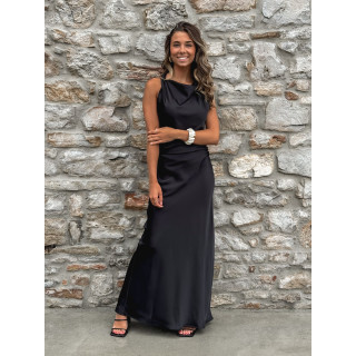 Robe longue Leyna - Noir