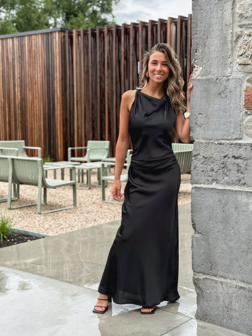 Robe longue Leyna - Noir