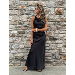 Robe longue Leyna - Noir