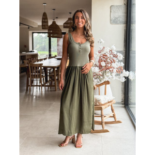 Robe longue Marinna - Kaki