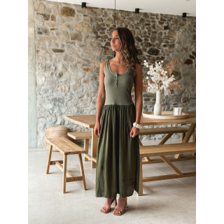 Robe longue Marinna - Kaki