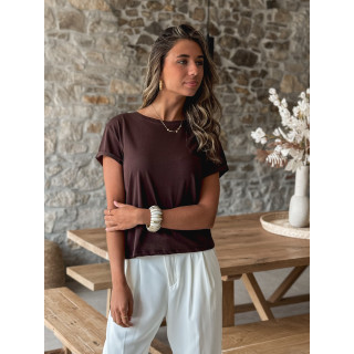 T-shirt Nia - Chocolat