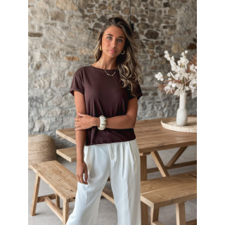 T-shirt Nia - Chocolat
