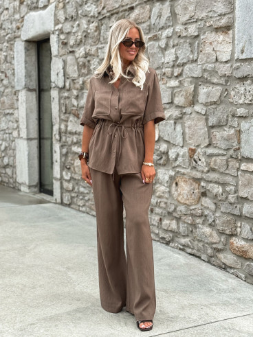 Pantalon Léonia - Kaki/Taupe