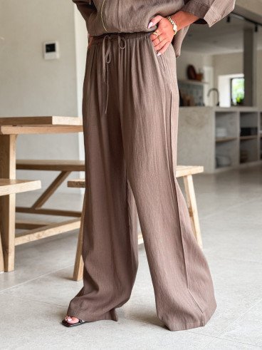 Pantalon Léonia - Kaki/Taupe