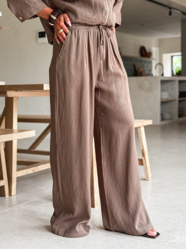 Pantalon Léonia - Kaki/Taupe