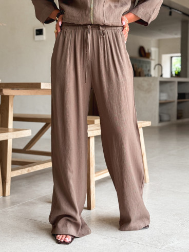 Pantalon Léonia - Kaki/Taupe