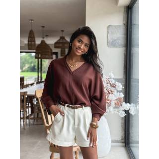 Blouse Léonia - Chocolat
