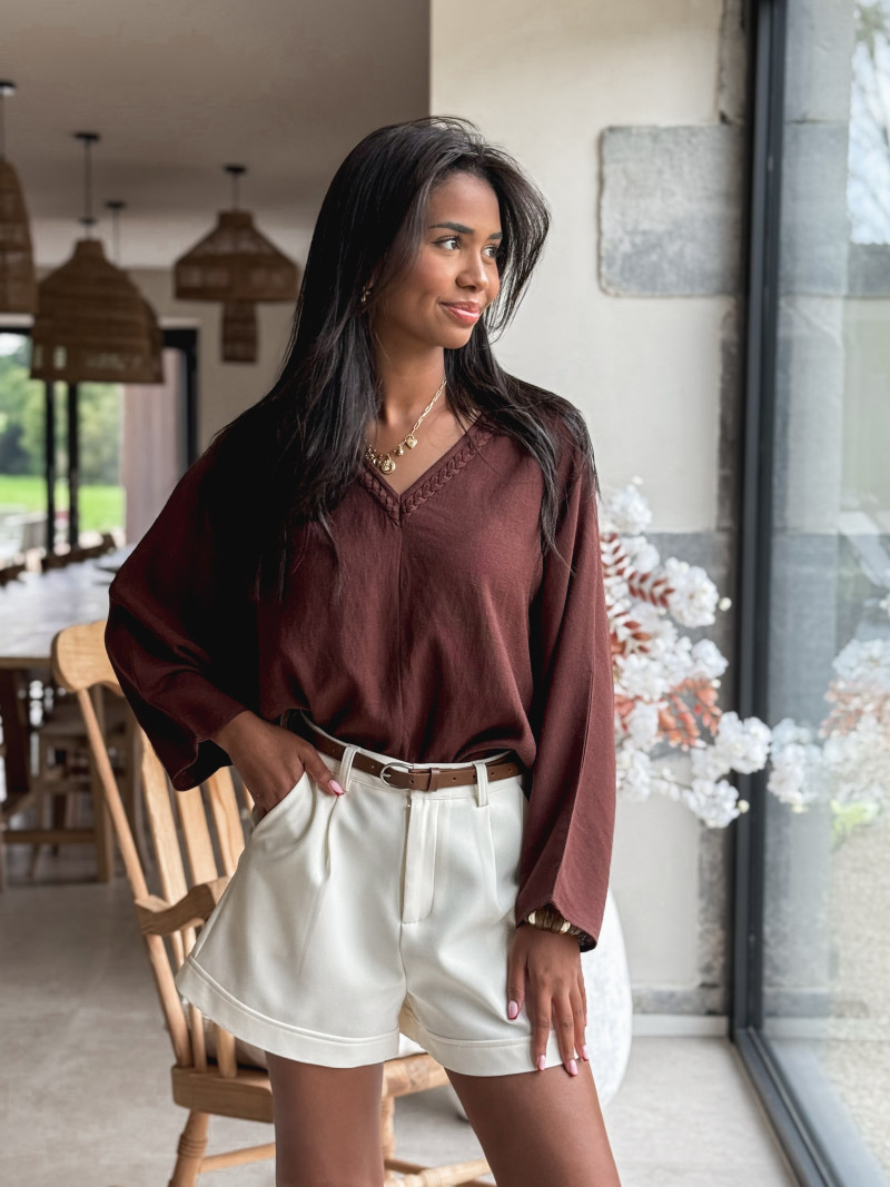 Blouse Léonia - Chocolat
