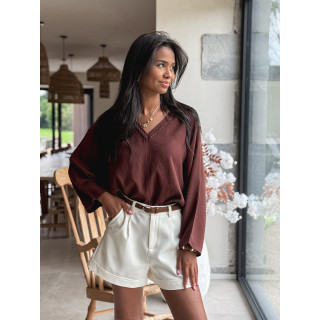 Blouse Léonia - Chocolat