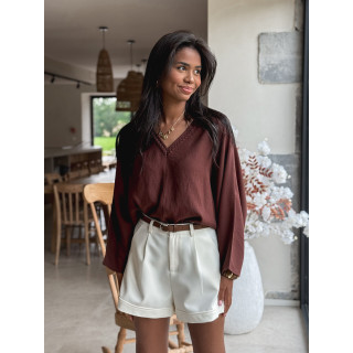 Blouse Léonia - Chocolat