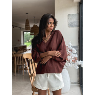 Blouse Léonia - Chocolat