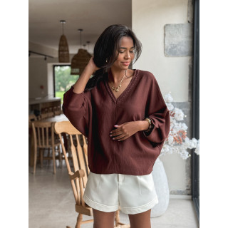 Blouse Léonia - Chocolat