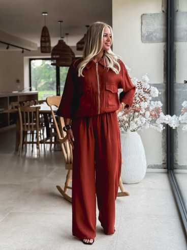 Pantalon Léonia - Brique