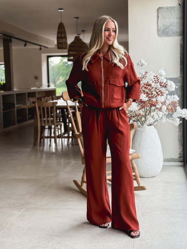Pantalon Léonia - Brique