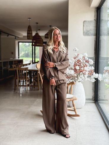 Blouse Léonia - Kaki/Taupe